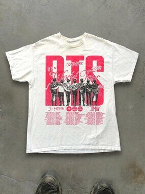 Vintage BTS ARMY Graphic Tee, K-pop Tour T-Shirt, Unisex Streetwear
